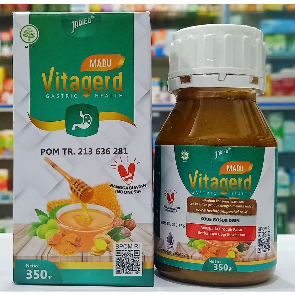 Madu Vitagerd 350 gr Herbal Atasi GERD dan Asam Lambung