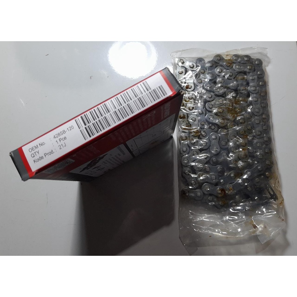 Rantai Roda Drive Chain 428 SB 120 Solid Bush Indoparts Indopart