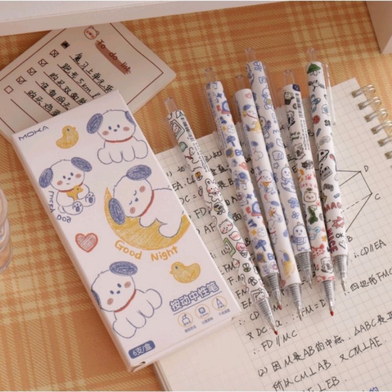 

[SC] BOLPOIN PULPEN MEKANIK GEL MOTIF PUPPY / ANAK GUGUK SATUAN IMPORT 0.5MM