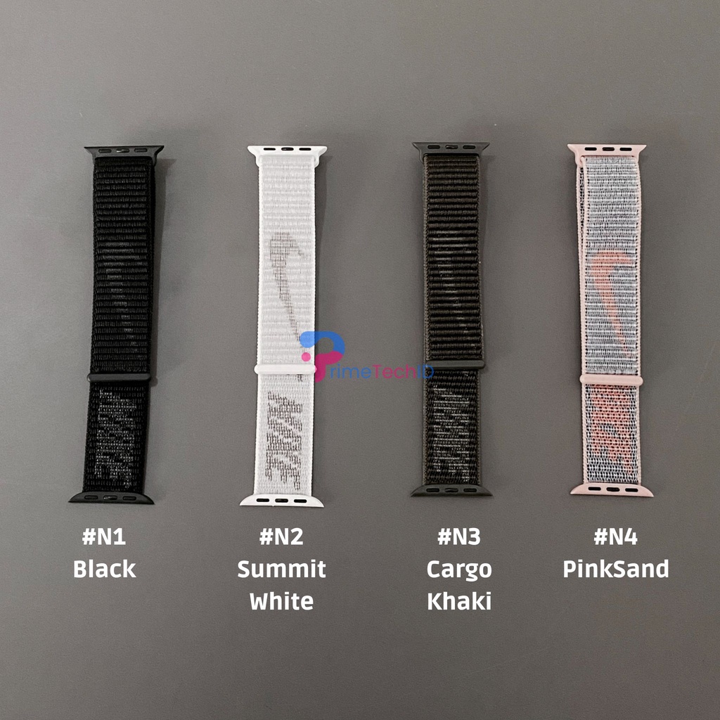 Strap untuk Apple watch IWO HW 38 40 41 42 44 45mm Tali Jam Tangan Strap Nylon Nike Sport Band iwatch series 1 2 3 4 5 6 7 8 9 ULTRA SE