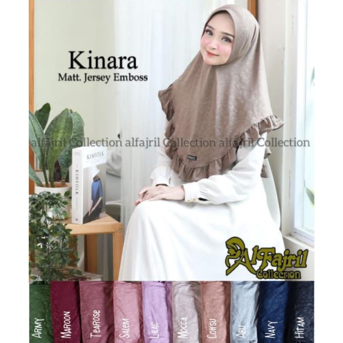 Jilbab Instan Pet Antem Jersey Embos Corak Ori Al Fajril Collection