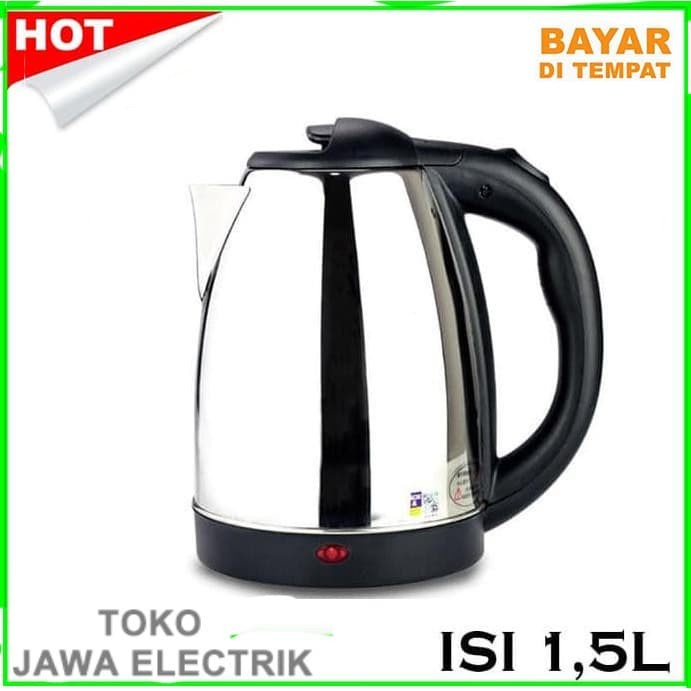 LESINDO Teko/Kattle/Ceret Listrik Otomatis 1,5L