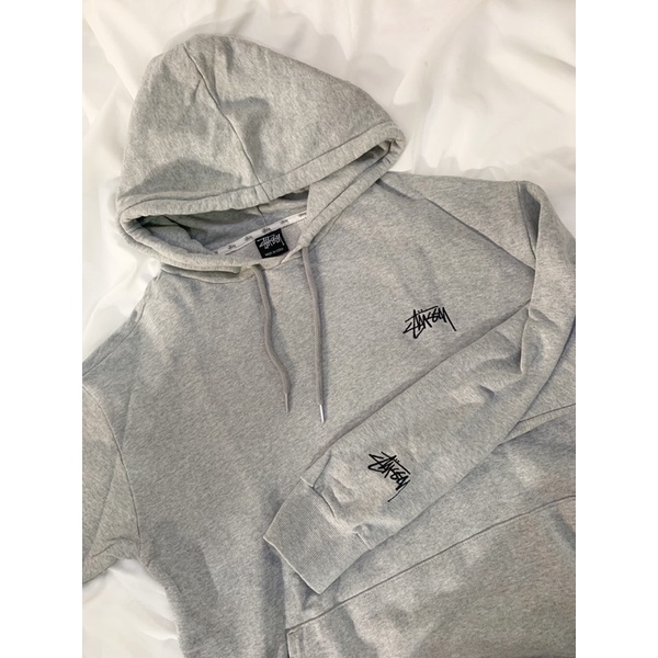 Hoodie Stussy misty grey preloved second