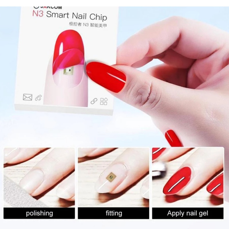 Vivi Smart Nail Chip Sticker Stiker Kuku Chip Dengan Gambaran Pemandangan Virtual Call