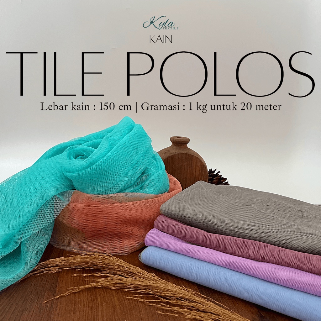 1/2 METER KAIN TILE POLOS