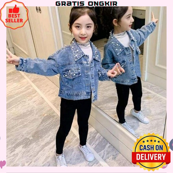 Jaket Jeans Anak Perempuan Terbaru Jacket Jins Anak Perempuan Kekinian Jaket Jins Anak Import Jacket