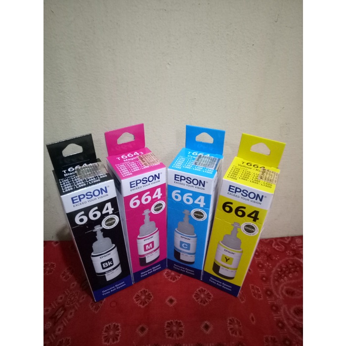 

murah Tinta Asli Genuine Epson T664 70 ml - Hitam