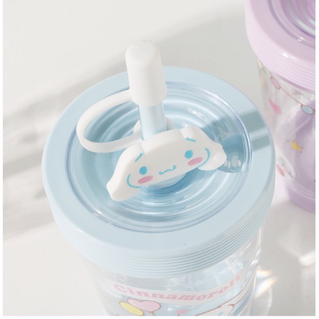 MINISO x SANRIO ( TUMBLER STIR ) Cinamoroll My Melody 535ml - Botol Minum -  (Kode 95C02))