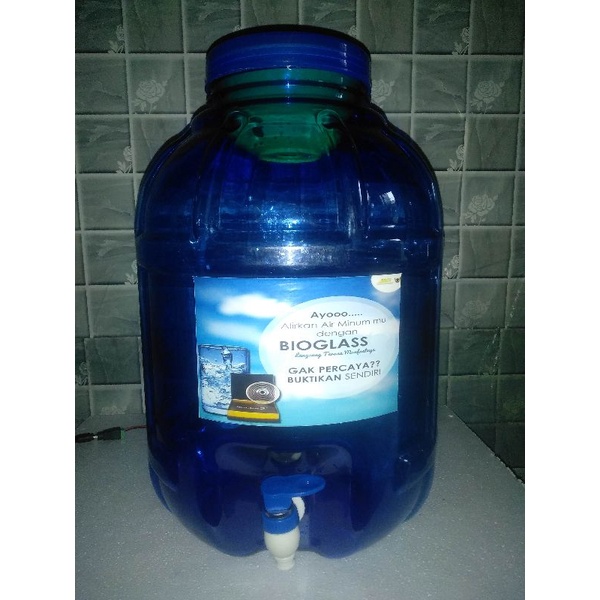 Galon suling bioglass 15  liter dispenser bioglass galon bioglass food grade