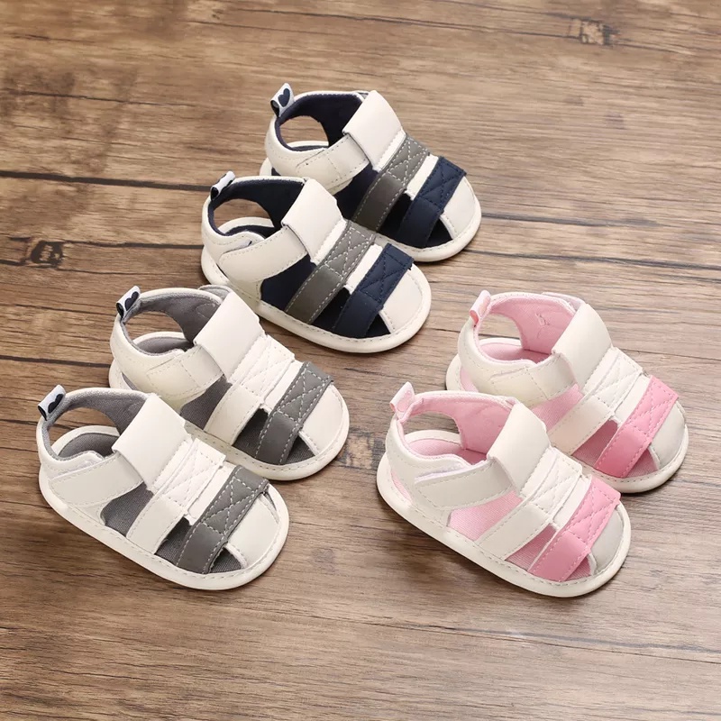 Sandal Bayi Laki Laki Perempuan Umur 0 6 12 18 Bulan Sepatu Sendal Bayi Sandal Anak Bayi Laki Laki Perempuan Cowok Cewek Murah 1 Tahun AK 04