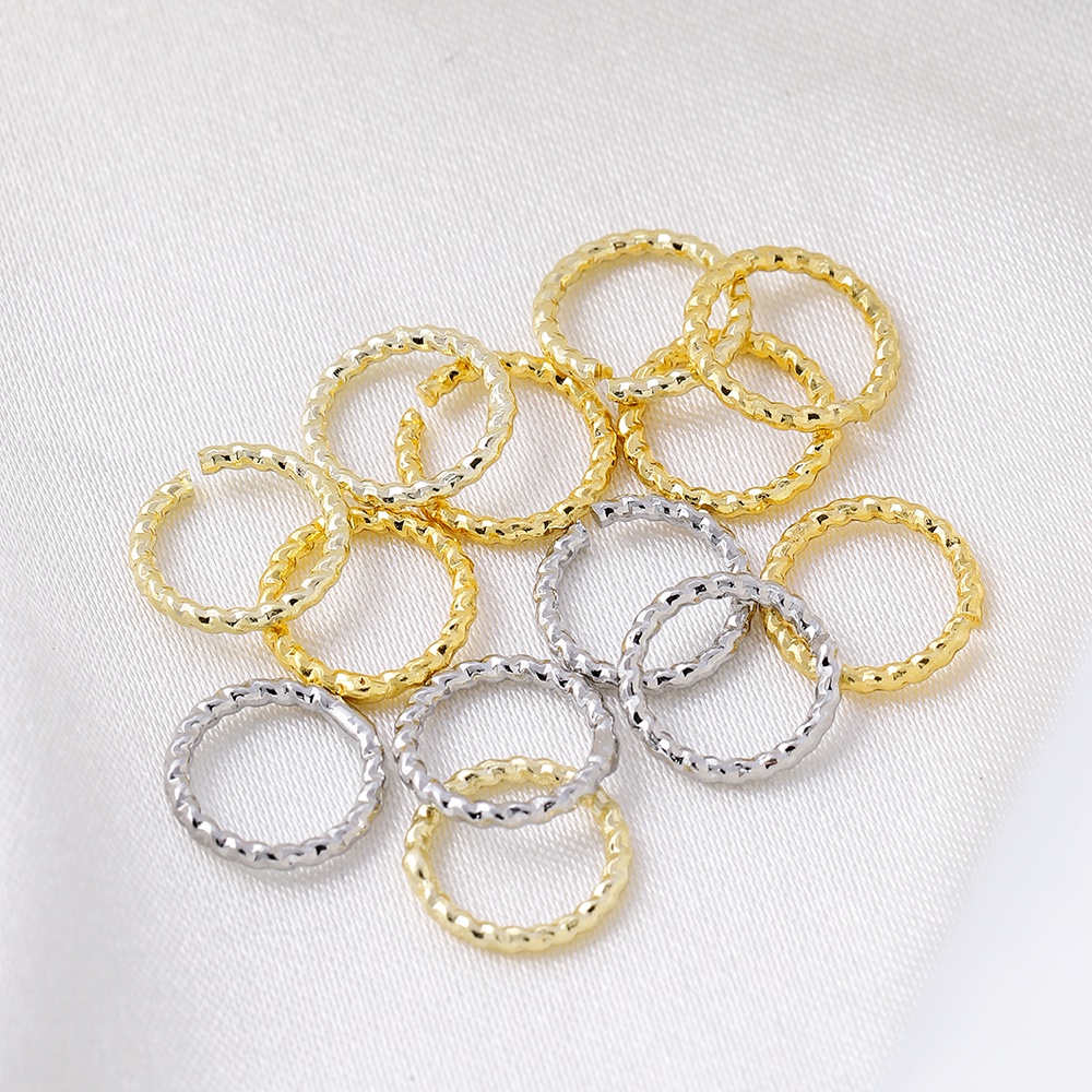 Konektor Jump Ring 4-10mm Warna Silver / Gold Untuk Perhiasan