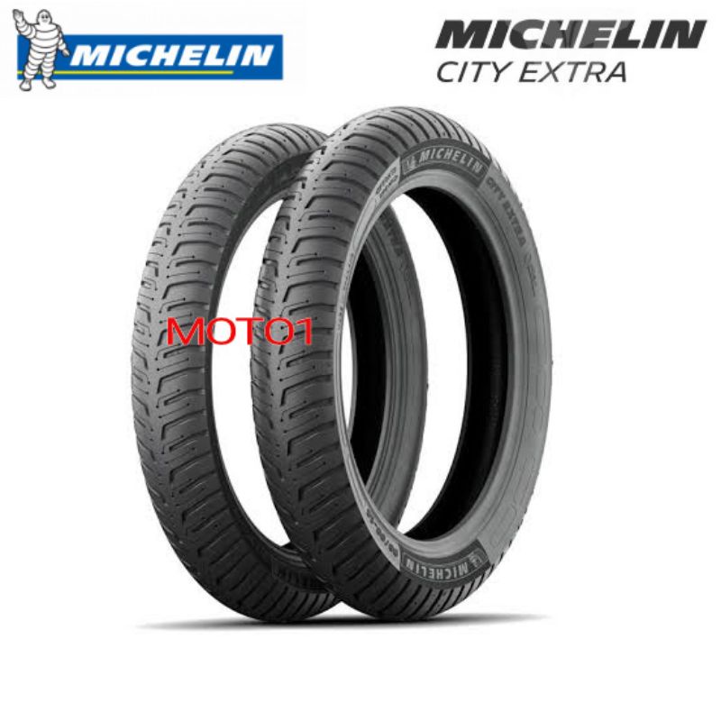 PAKET - BAN MICHELIN CITY EXTRA 80/90-14 DAN 90/90-14 TUBELESS - IMPOR 2022