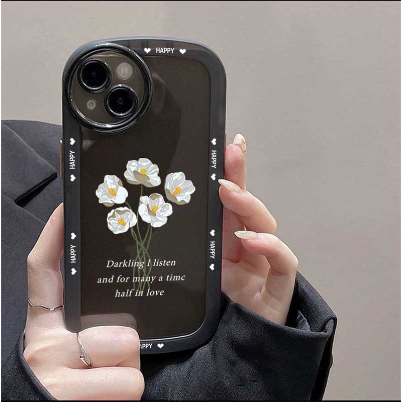 Soft Case TPU Motif Bunga tulip Untuk IPhone 14 14 Pro MAX 11 Pro 11 Pro MAX 12 12 Pro 12 Pro MAX 13 Pro MAX X XR XS MAX 6S 7 8 Plus SE 2020