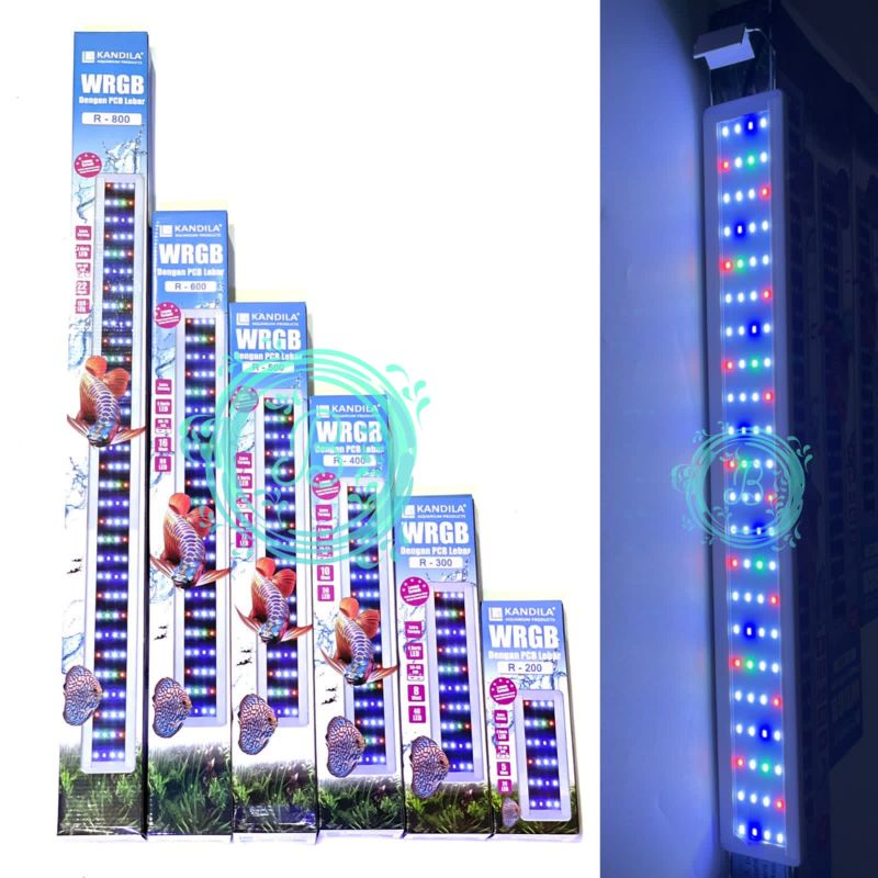 Lampu Kandila R200 20-30 cm WRGB LED Aquarium R-200 FREE BUBBLE WRAP