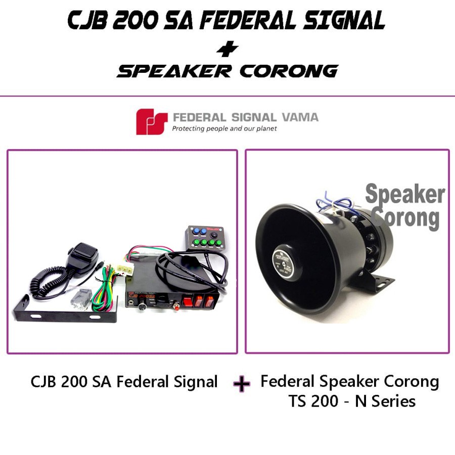 PAKET SIRINE CJB 200SA speaker toa CORONG 200watt BY ADN