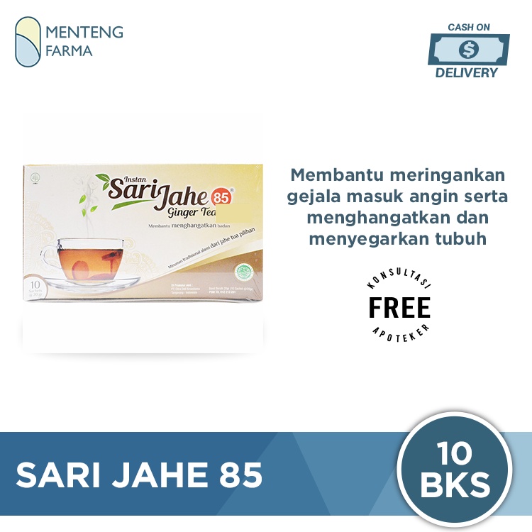 Sari Jahe 85 (Ginger Tea) - Teh Penghilang Masuk Angin, Hangat &amp; Segar