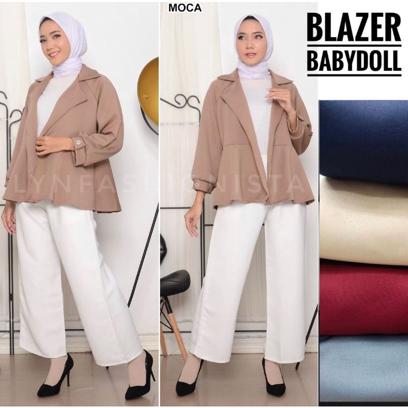 BLAZER KOREA BABYDOLL SCUBA PREMIUM/BLAZER KANTOR CASUAL/ONNI