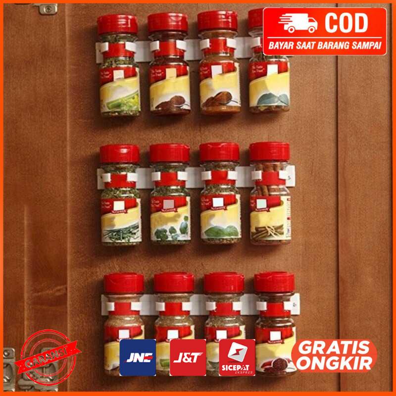 Rak Gantung Botol Bumbu Dapur Spice Bottle Storage Rack 2 PCS G56