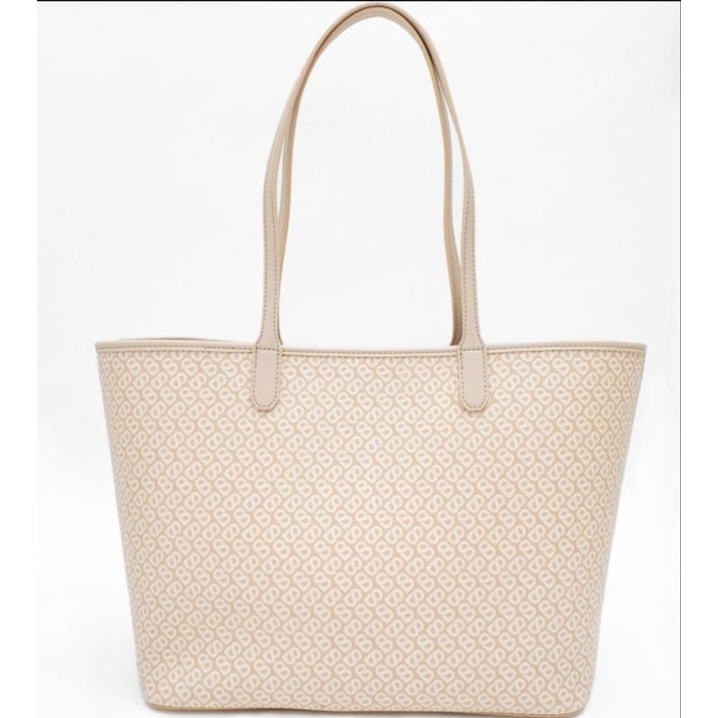 IZZY CANVAS BAG BEIGE BUTTONSCARVES