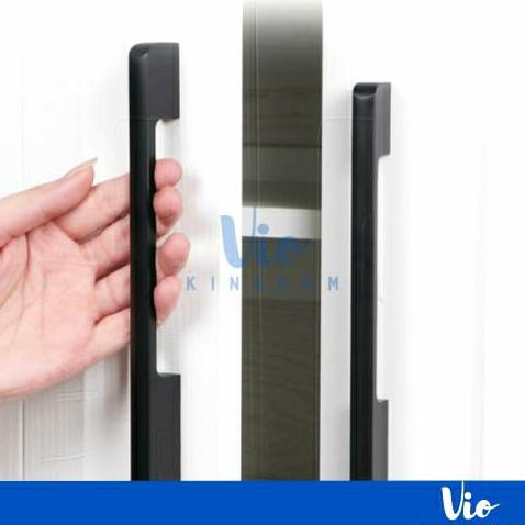 Handle Black Eve 1 Meter Tarikan Panjang Hitam Pintu Lemari Minimalis