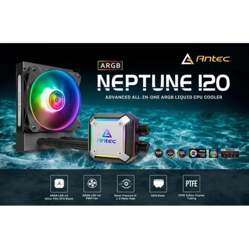 Antec Neptune 120 ARGB - 120mm AIO ARGB LIQUID CPU COOLER