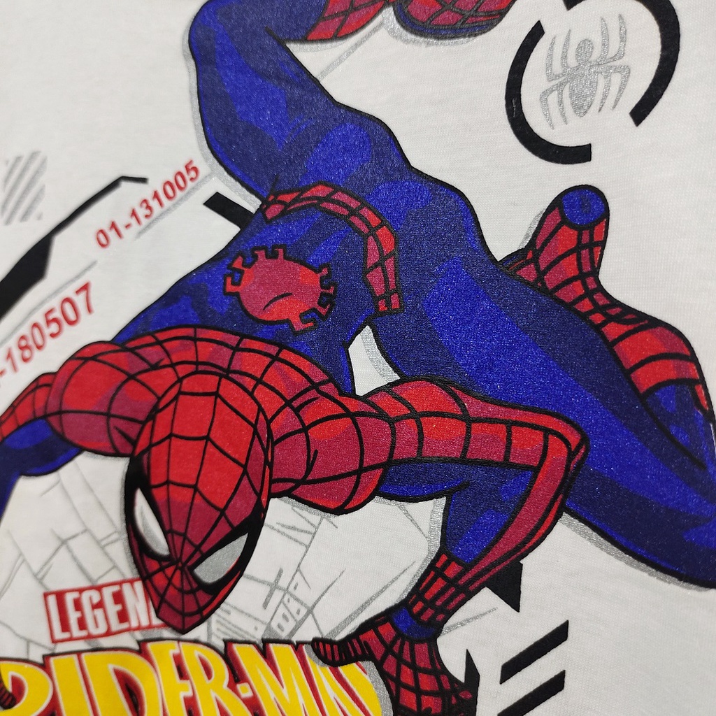 BAJU KAOS ANAK SUPERHERO SPIDEY PUTIH