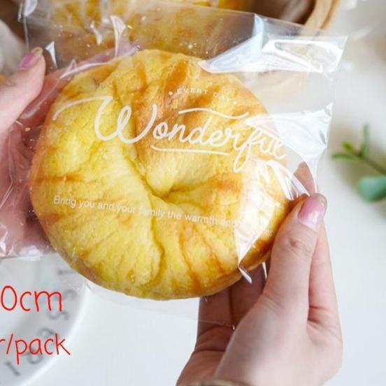 

plastik opp roti donut(17x20cm)motif campur. 1 pack=20lbr - Wonderful 17x17