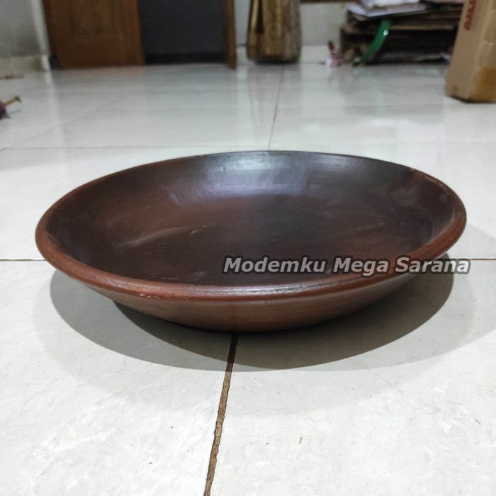 Cobek Jumbo Besar Tanah Liat Layah Cobek Bakar Sambal Gami - 35 cm