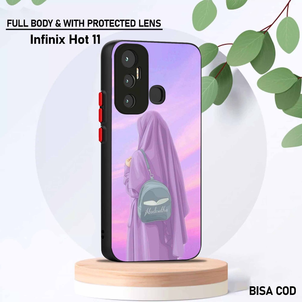 Softcase Mengkilat Infinix Hot 11 - Sotcase Dove Infinix Hot 11 - Silikon Protect Camera Motif [ Hij