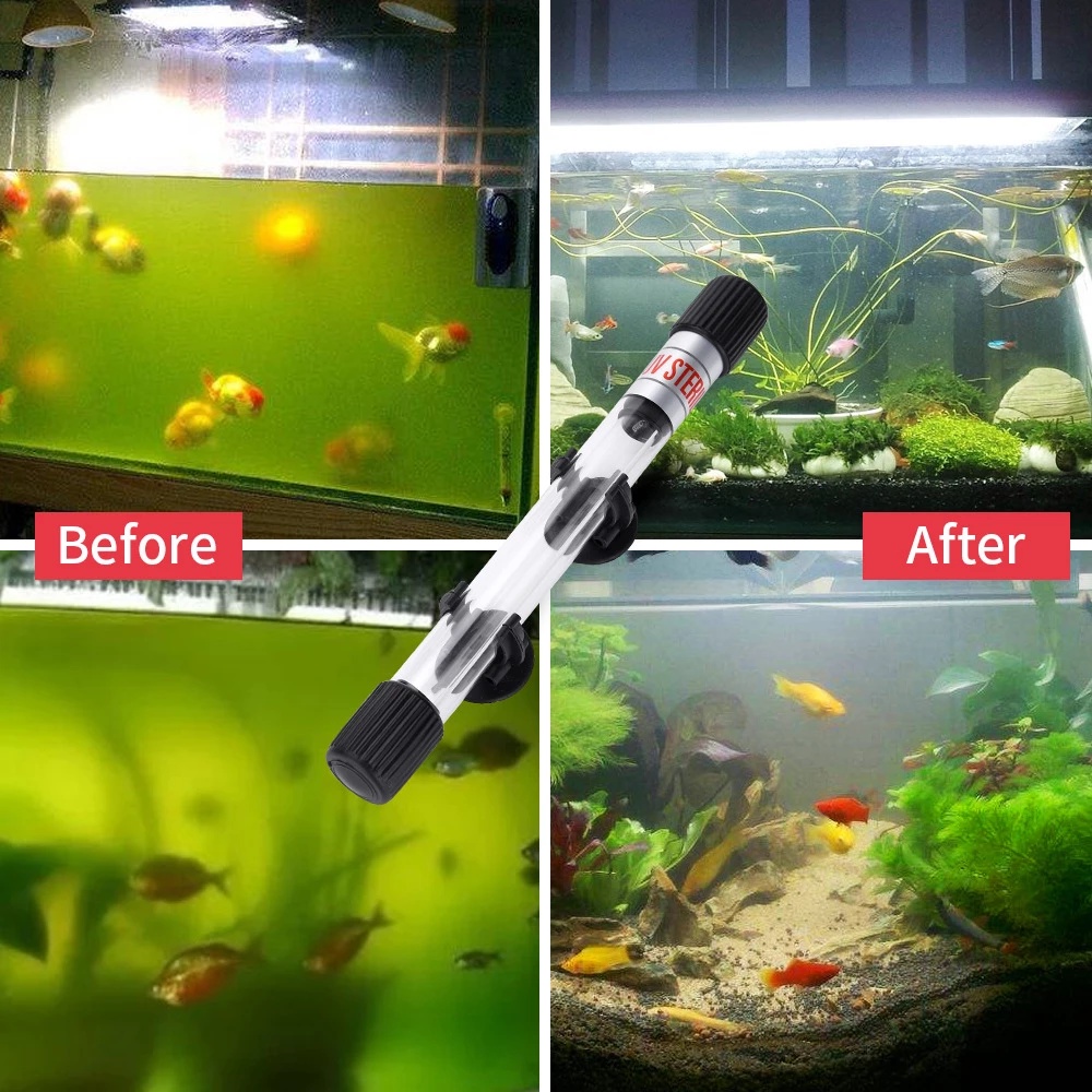 Lampu Yamano UV 5 Watt Anti Lumut Ultraviolet Germicidal Lamp Aquarium Aquascape 5w Ultra Violet Sterilizer Akuarium Kolam 5watt