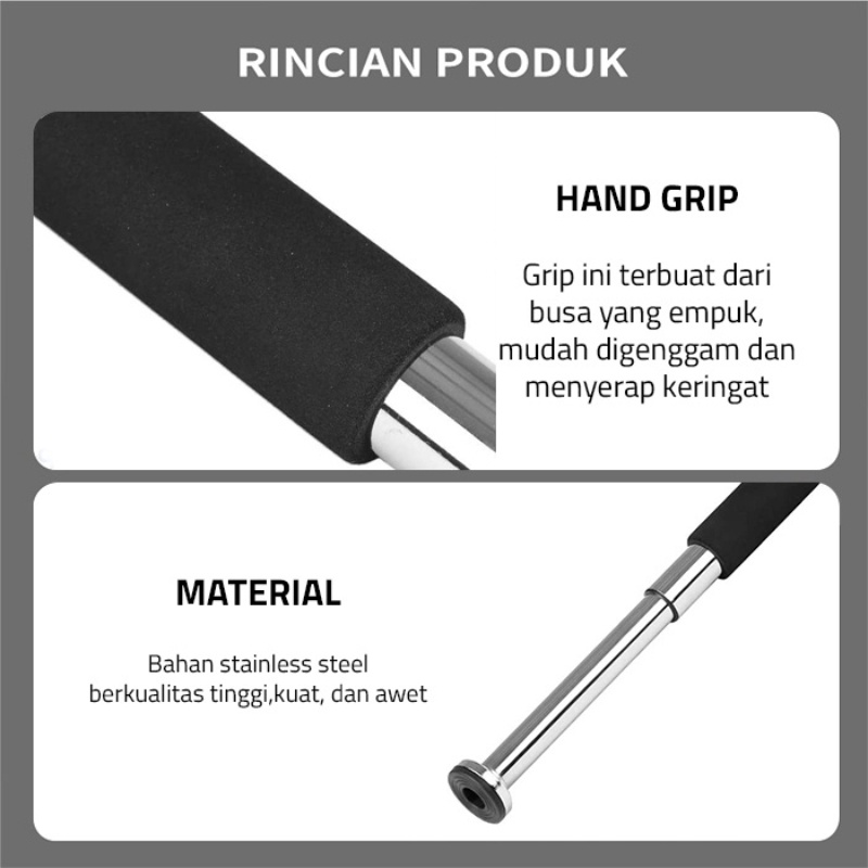 Pull Up Bar Pull Up Door Chinning Alat Olahraga Rumah Iron Gym JS-5 Worldhome66