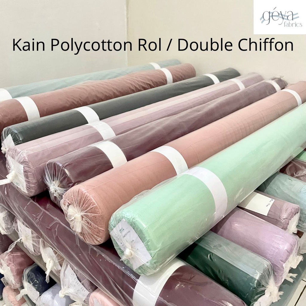 1 ROL Kain Polycotton / Bella Square / Double Chiffon