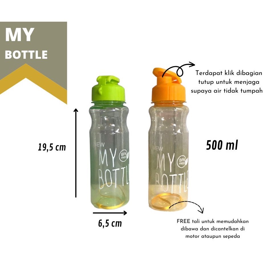 Botol Minum Plastik / My Botle Klik