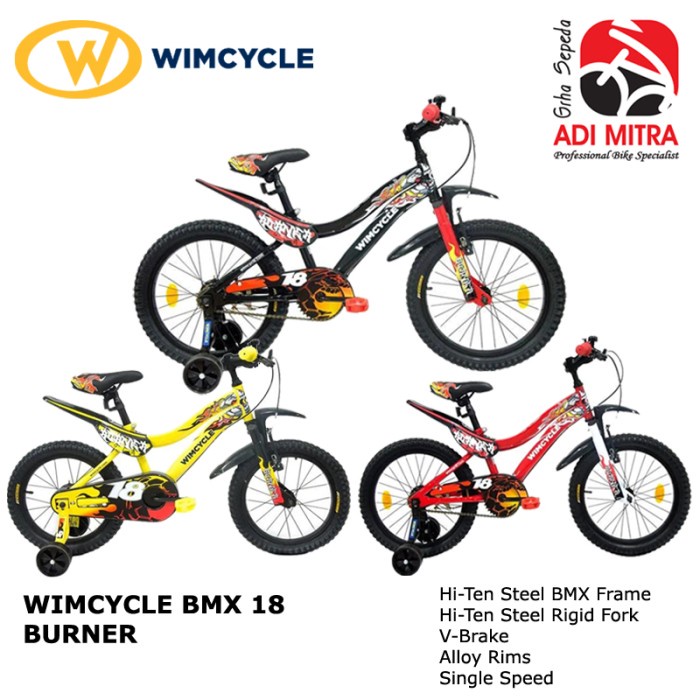Wimcycle Burner Sepeda BMX Anak [18 Inch]