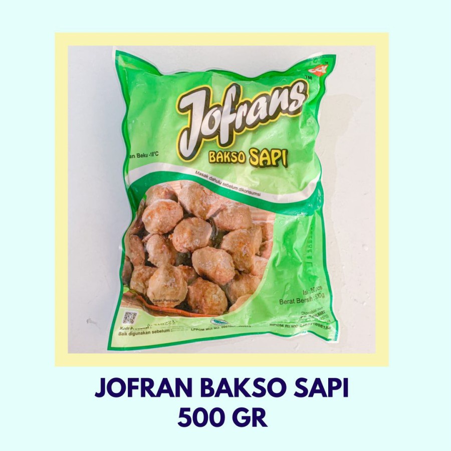 

Baso Sapi 500gr/50 pcs, produk Jofran