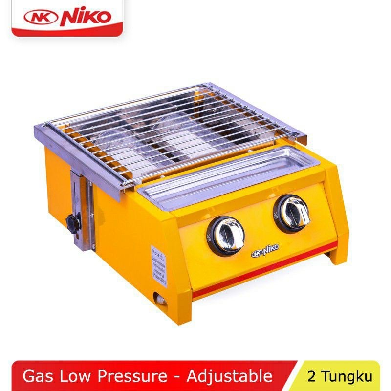 PANGGANGAN NIKO 2 tungku NK GR-2 / panggangan sosis bbq / grill stove