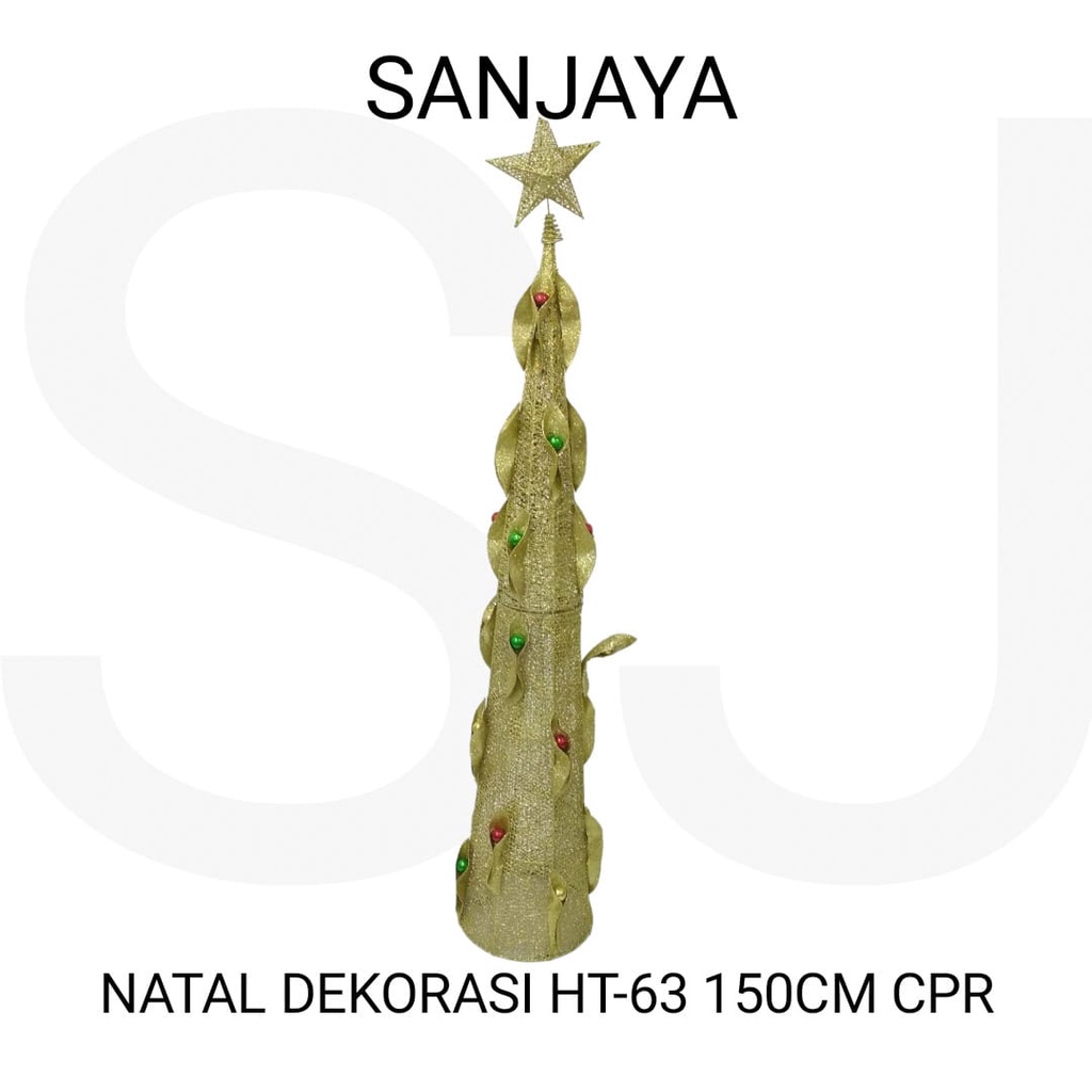 Aksesoris Natal / Pernak Pernik Hiasan Natal / Ornamen Natal / Natal Dekorasi Ht-63 150Cm Cpr