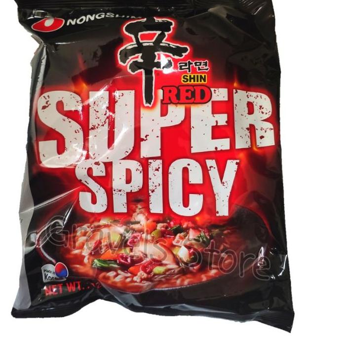 

✨Grosir✨ NongShim Shin Ramyun RED Super Spicy - ShinRamyun Mie Pedas Impor Korea gas !!