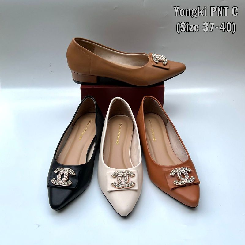 SEPATU HEELS YONGKI PNT C | SEPATU KERJA WANITA BRAND MATAHARI | HEELS MURAH FASHION WANITA