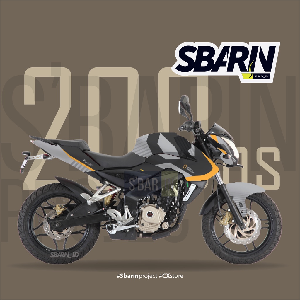 Decal Bajaj Pulsar 200NS - Simple I Sbarin Project