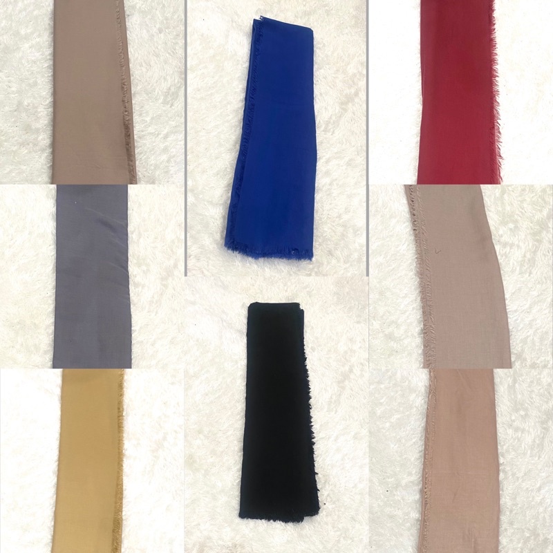 [PRELOVED] hijab jilbab kerudung segi empat basic voal umama saudia rawis polos netral earth tone co