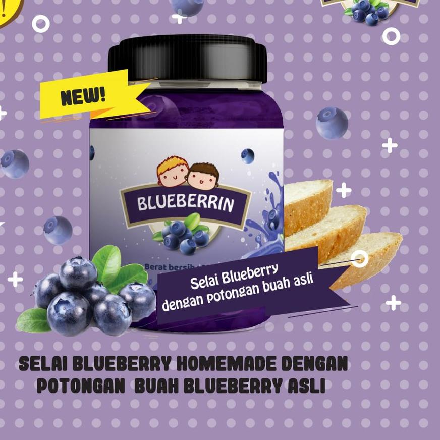 

BAYAR DITEMPAT✔️Selai Blueberrin 200Gr - OlesinAjah - Homemade|KD6