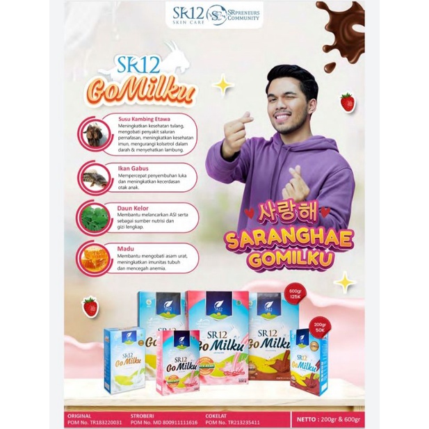 

Susu kambing etawa GoMilku SR12