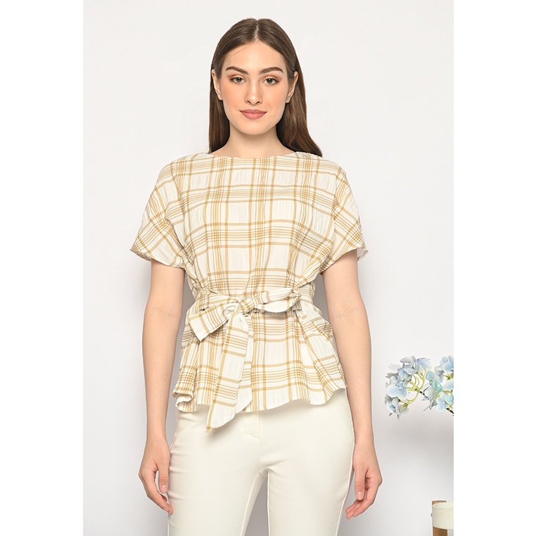 L'More Top Square Ribbon 135D-Brown