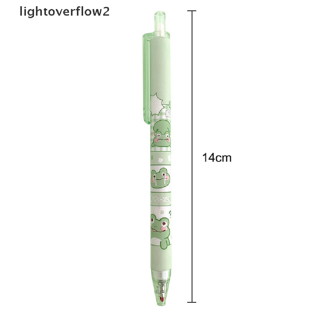 (lightoverflow2) 6pcs Pulpen 0.5mm Model Jepang / Korea Untuk Sekolah