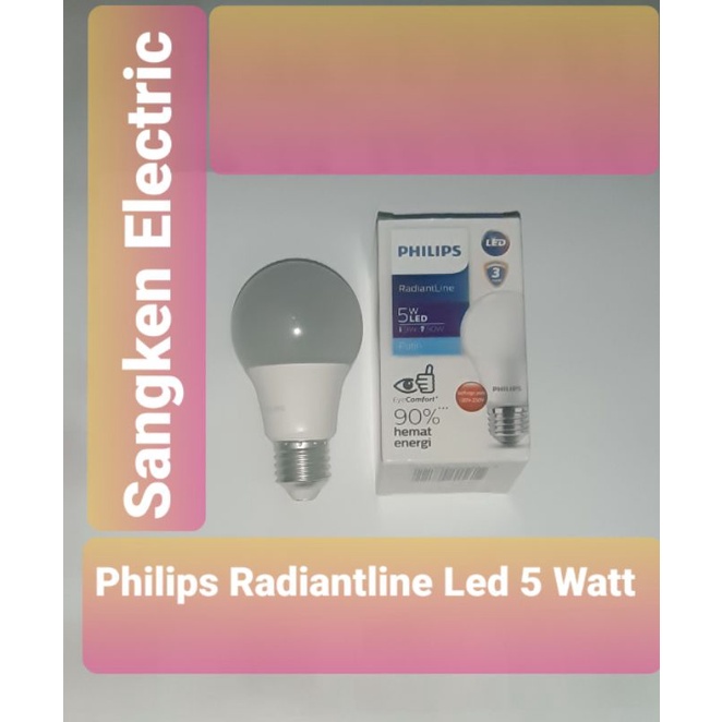 Lampu Led Philips 5 Watt 540 Lumen