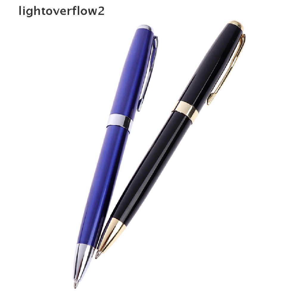 (lightoverflow2) 1pc Bolpen metal Rotasi Putar Untuk stationery Sekolah / Kantor