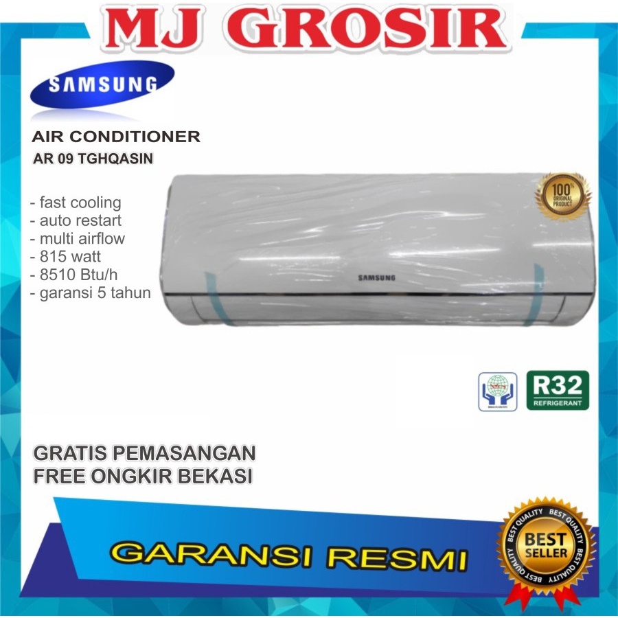 AC SAMSUNG AR 09 TGHQASIN 1PK + PASANG R410 LOW WATT