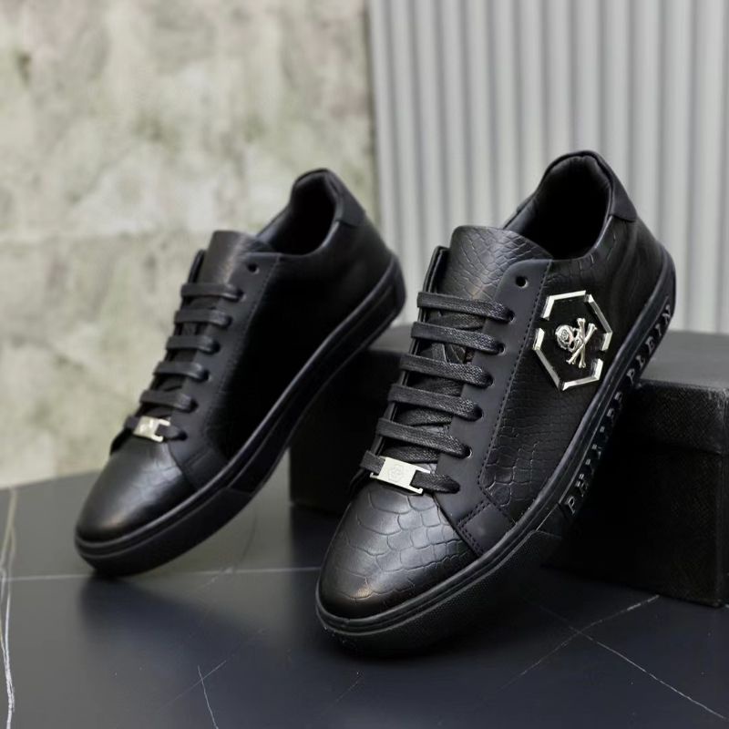 sepatu pp cowok sneaker philipp plein pria men shoes run away top P1SHOES mirror