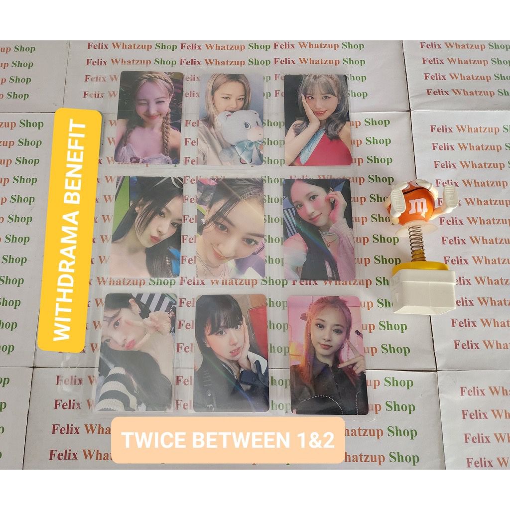 Twice Between 1&2 Photocard Withdrama Hologram Official